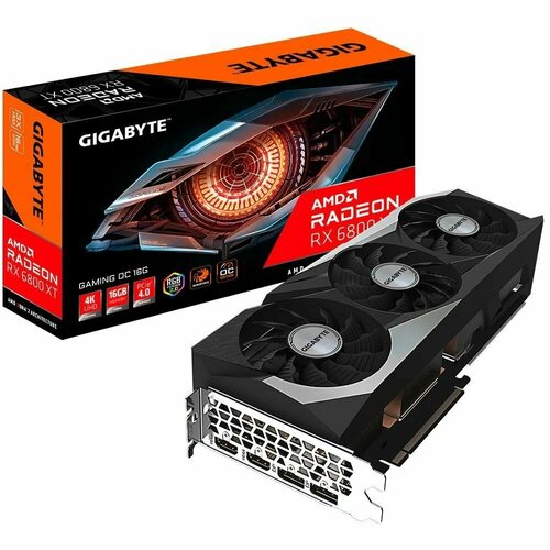 Видеокарта Gigabyte Radeon RX 6800 XT 16 ГБ GV-R68XTGAMINGOCPRO-16GD OC 84139₽