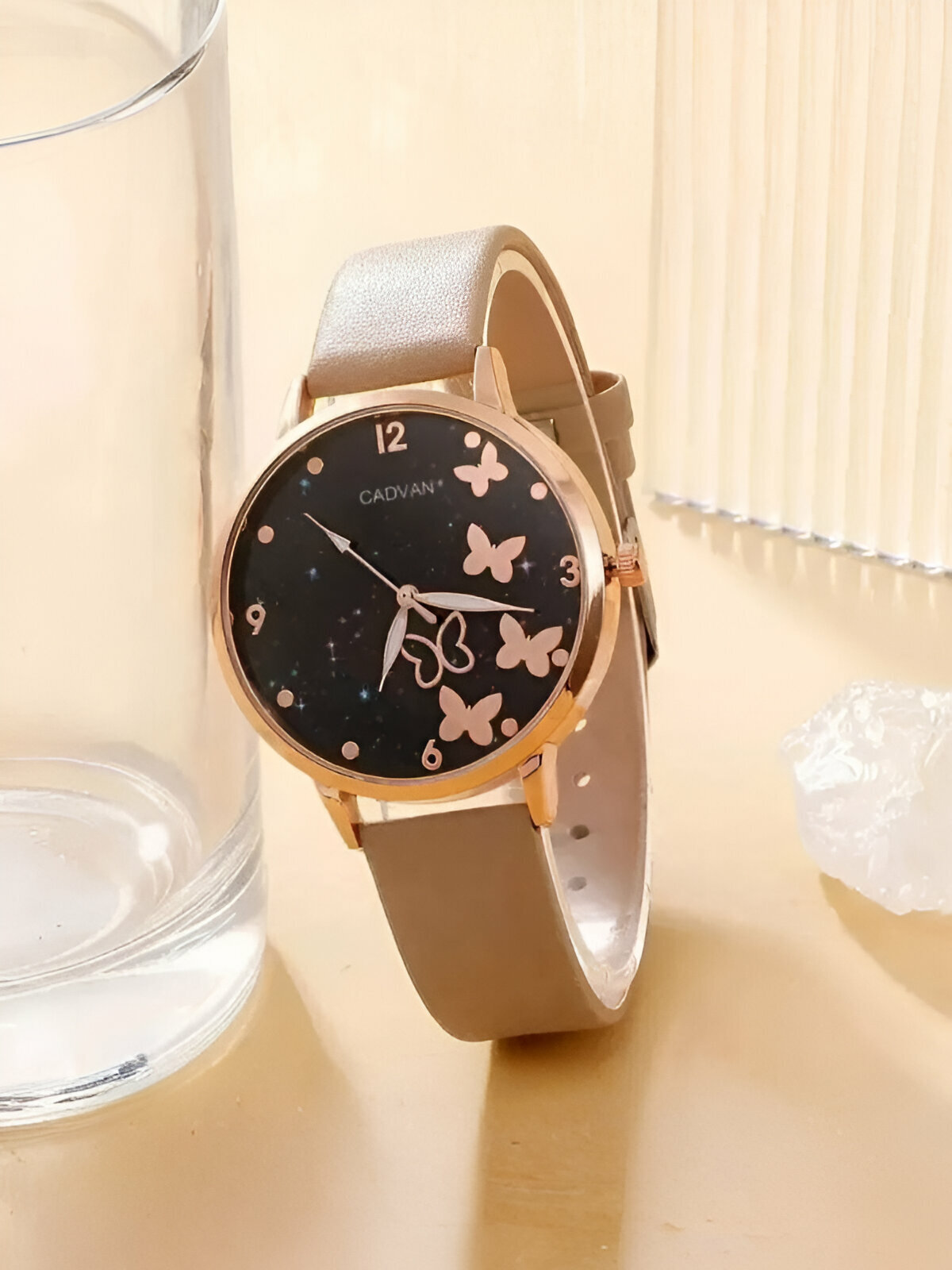 Наручные часы TIME LIDER, бежевый/черный — фото 1