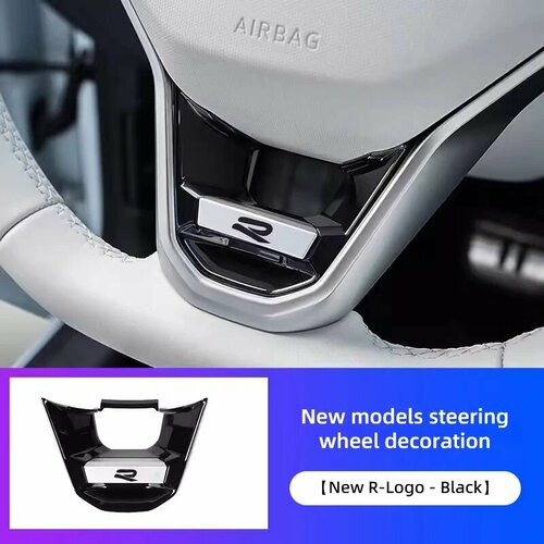 R-Line эмблема украшение на руль автомобиля аксессуары для VW GTI Polo Golf Passat Tiguan Arteon Touareg Taigo Caddy Red-For R Line 423₽
