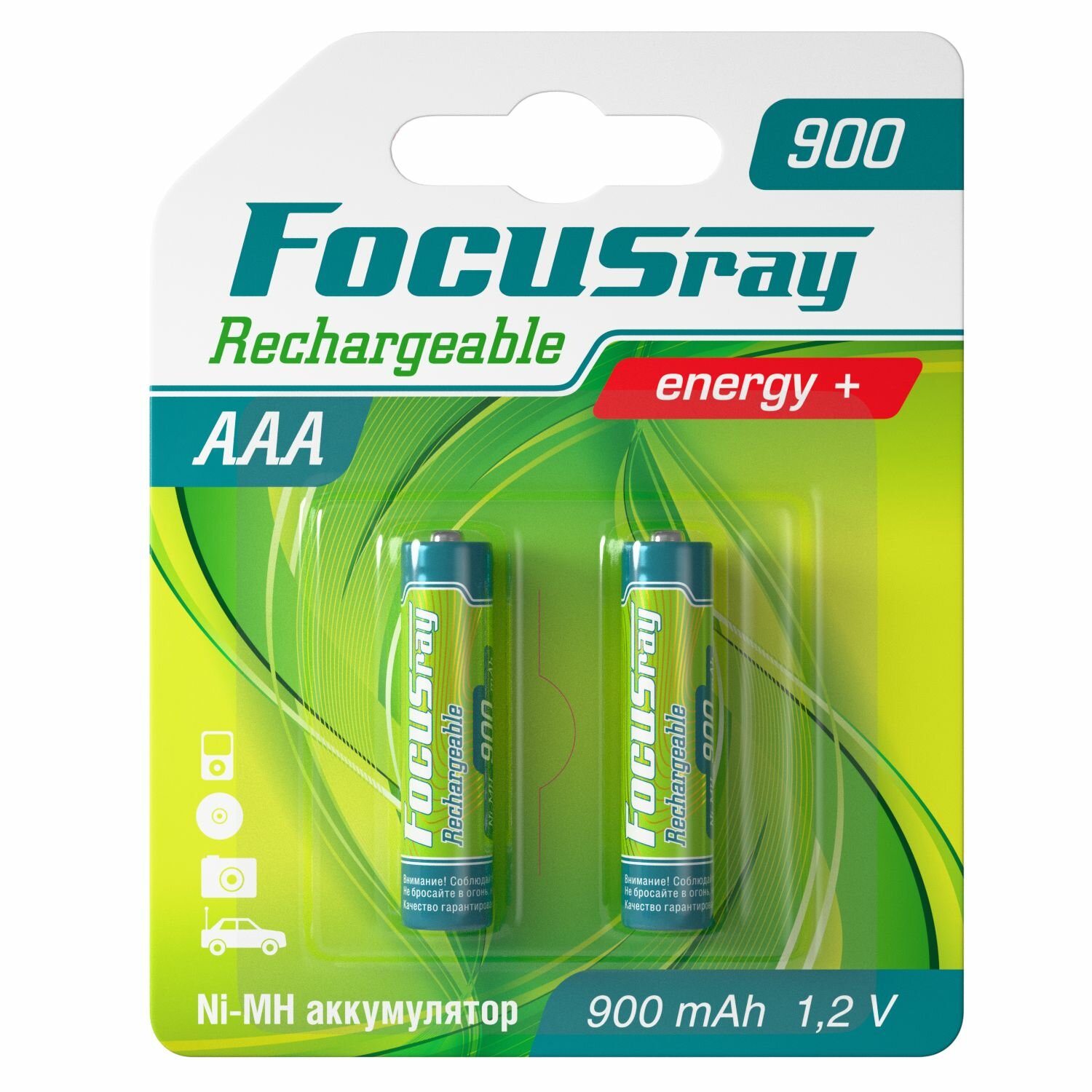 FOCUSray 900 mAH AAA 2/24/288 аккумулятор шт