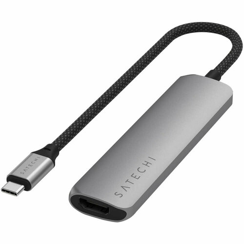 Адаптер для ноутбука Satechi 4-in-1 USB-C Slim Multiport Adapter 4K серый космос ST-P4SM 5990₽