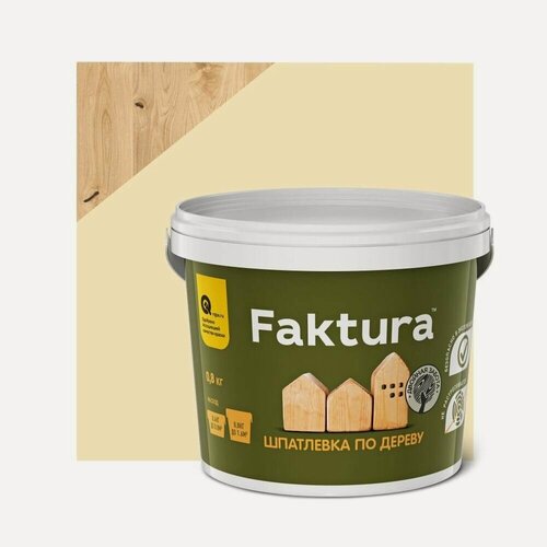 Изображение товара Шпатлевка акриловая по дереву Faktura (0,8кг) белый