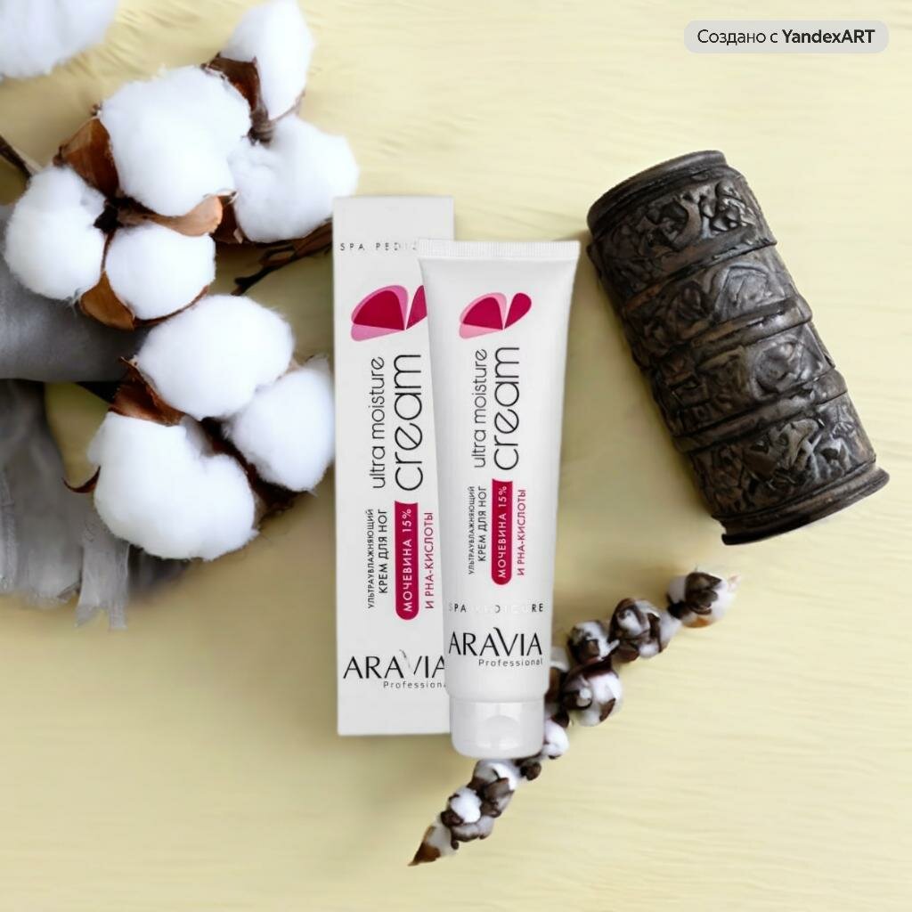 Крем Aravia "Ultra Moisture", для ног и рук, 15 % мочевины, 100мл