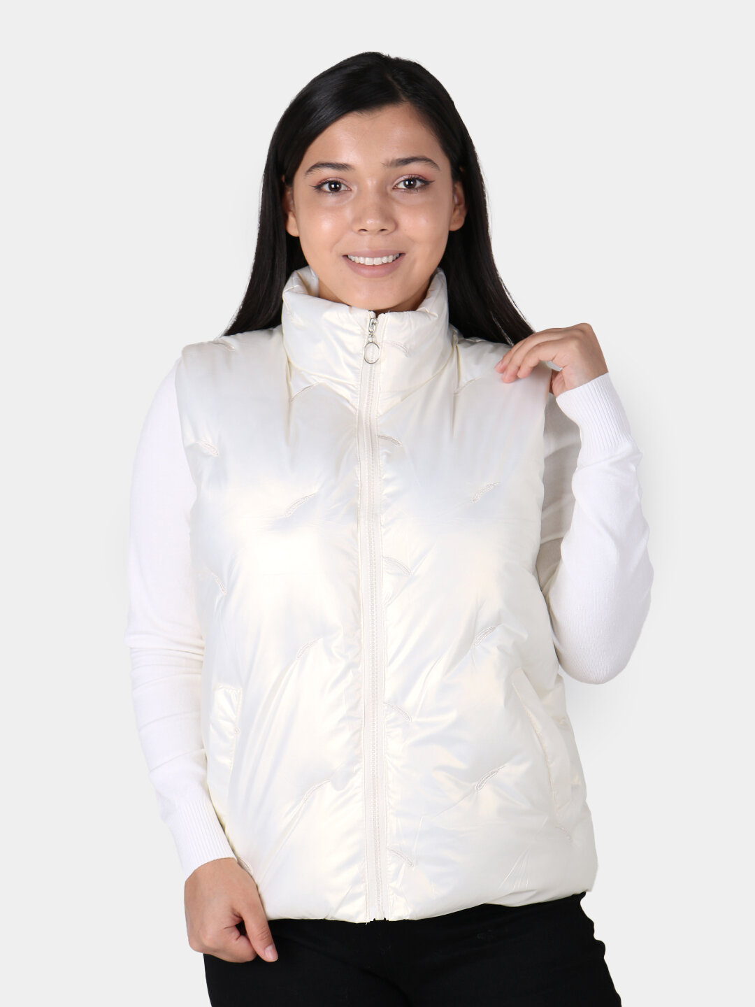 Жилет спортивный , размер One Size, белый, — фото 1