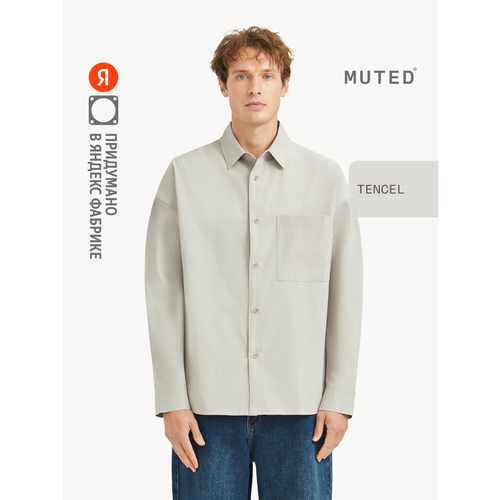 фото Рубашка muted soft touch, размер s-m, серый