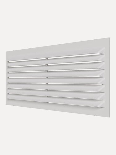 Изображение товара Вентиляционная решётка AURAMAX A1708C, пластик, белая, прямоугольная, 171x81 мм