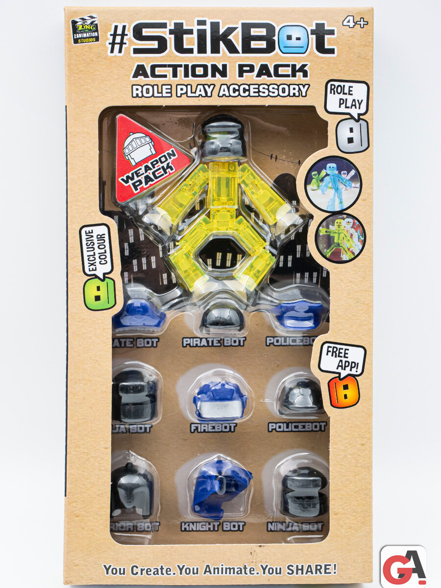 Набор Стикбот (Stikbot) с шлемами / Helmet Pack