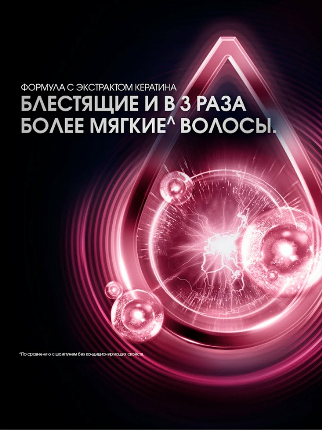 Шампунь против перхоти Clear Women Soft & Shiny, кератин, 380мл — фото 1