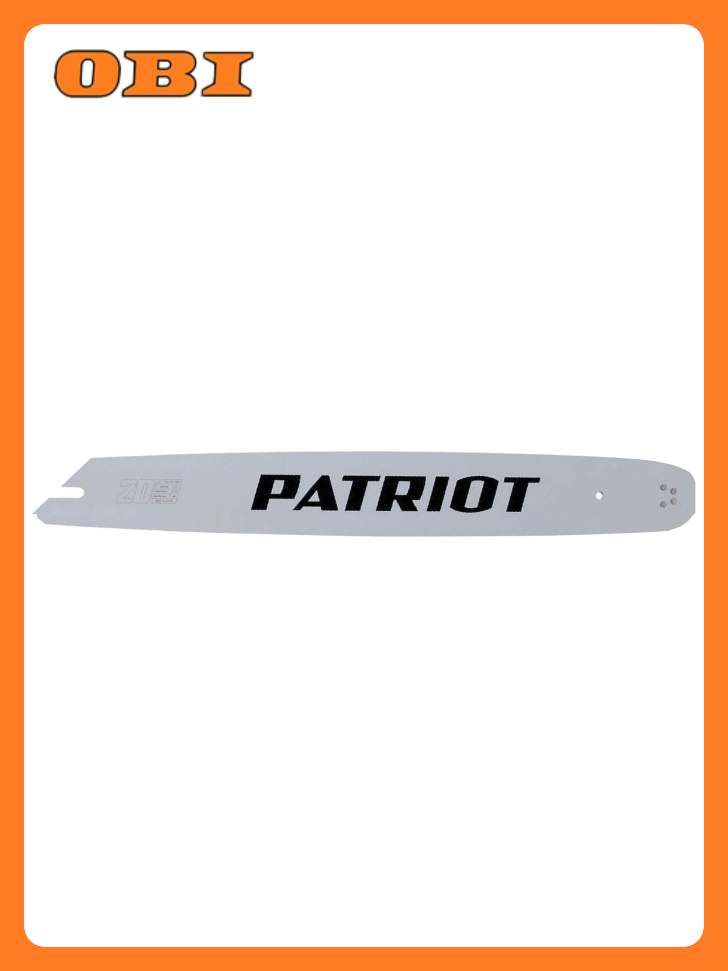 Шина для цепной пилы PATRIOT P208SLGK09 с носовой звездочкой кремнистая сталь