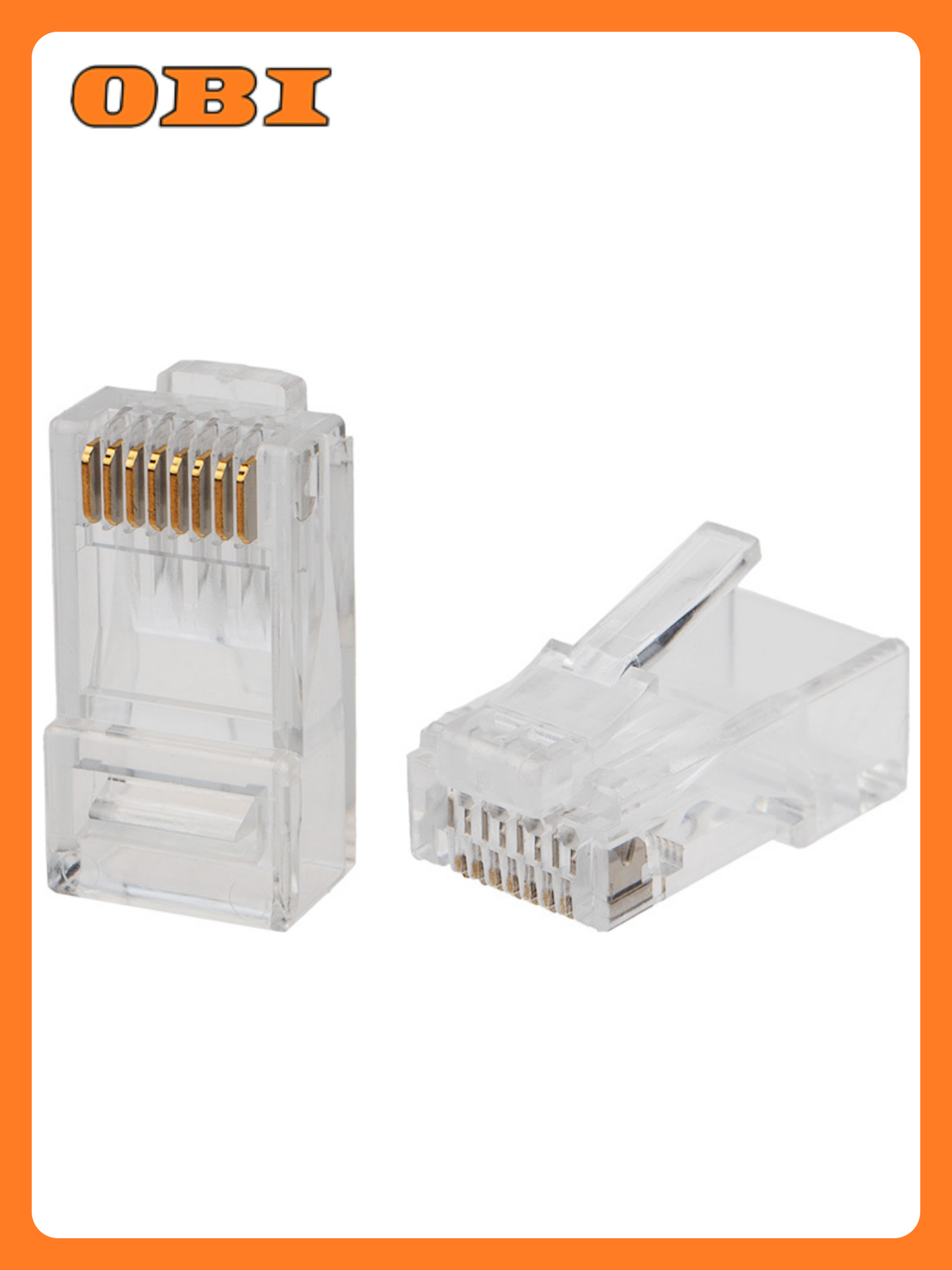 Разъем RJ-45(8P8C) REXANT под витую пару UTP CAT 6 упаковка 50 шт