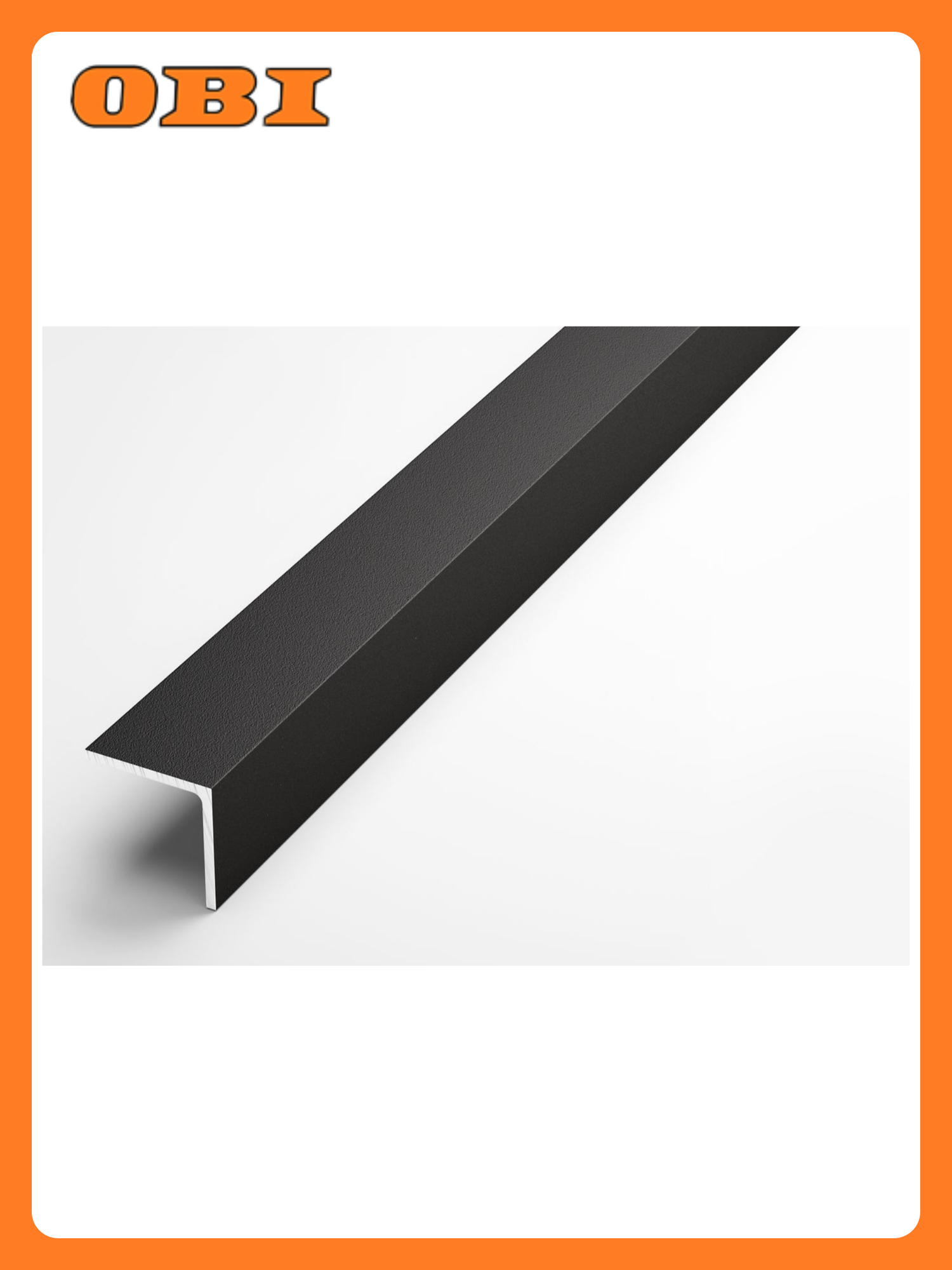 Уголок равнополочный лука черный 2700х20х15 мм