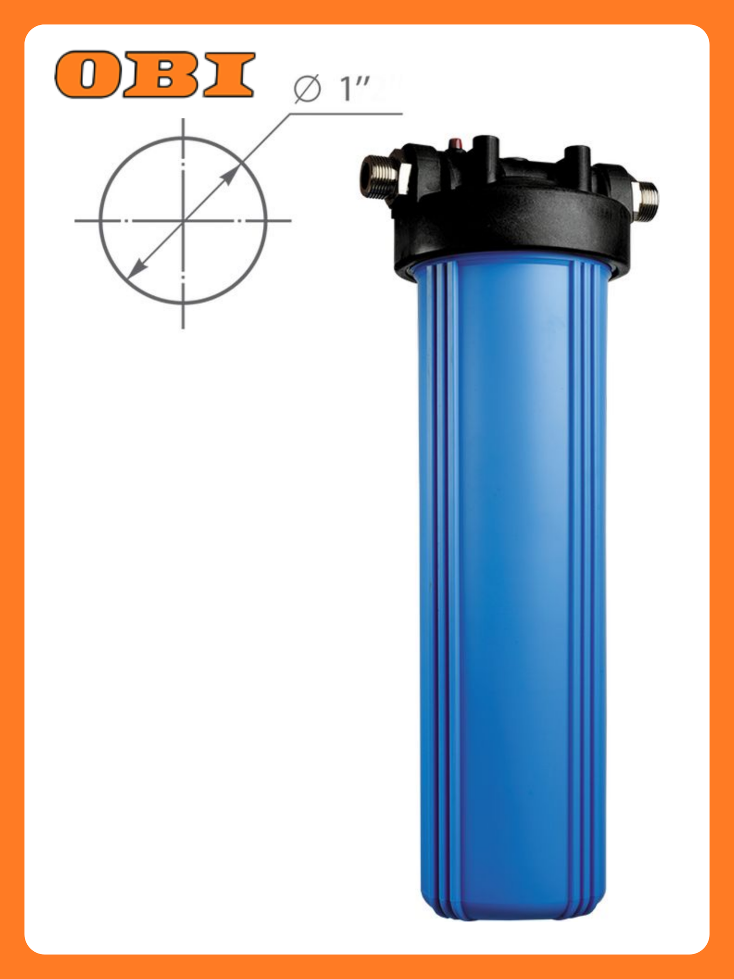 Корпус фильтра барьер Профи BB 20 стеклонаполненный полипропилен латунные вставки резьба G 1