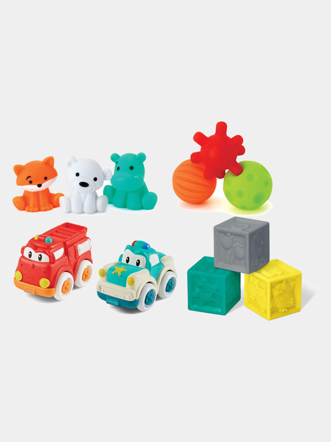 Развивающий набор Infantino Baby’s 1st Playset — 11 ярких игрушек — фото 1