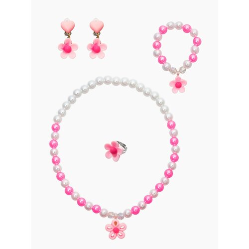 Комплект украшений Выбражулька белыйрозовый 382₽