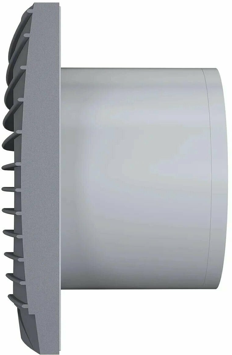 Вентилятор осевой вытяжной SILENT 5C dark gray metal с обратным клапаном D125 - фотография № 3