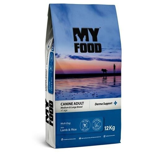 Myfood Canine Adult Medium & Large Breed Multi-Dog with Lamb & Rice сухой корм для собак с ягненком и рисом 12кг myfood canine adult medium