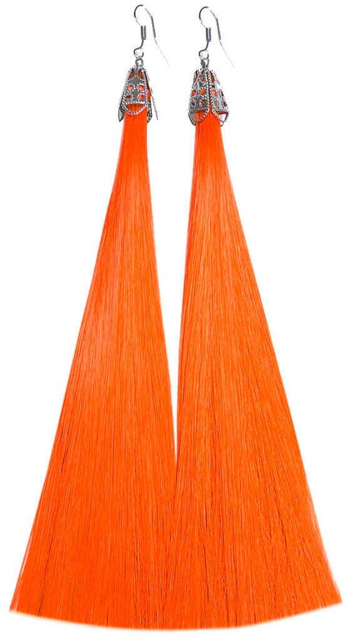 Серьги с подвесками Hairshop, оранжевый