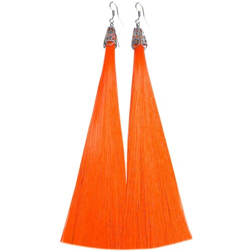 Серьги с подвесками Hairshop, оранжевый серьги с подвесками hairshop бежевый