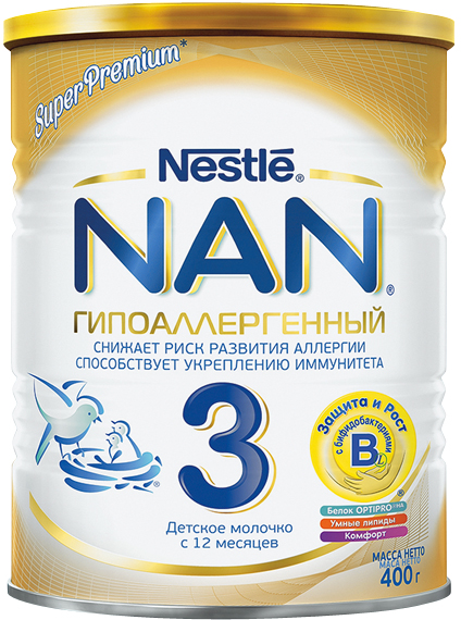 Молочко Nestle NAN ГА 3 детское 400 г NAN (Nestle) - фото №17