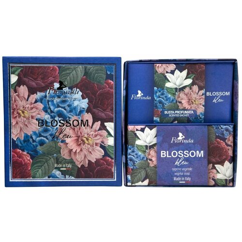 Florinda Набор Blossom Blue (Мыло Синие цветы 200г + Саше ароматическое 3шт)
