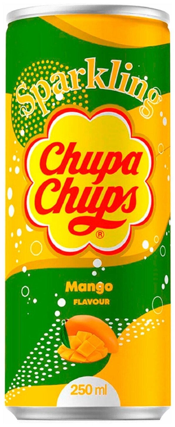 Газированный напиток Chupa Chups Sparkling Mango / Чупа Чупс Манго 250мл (Южная Корея) - фотография № 2