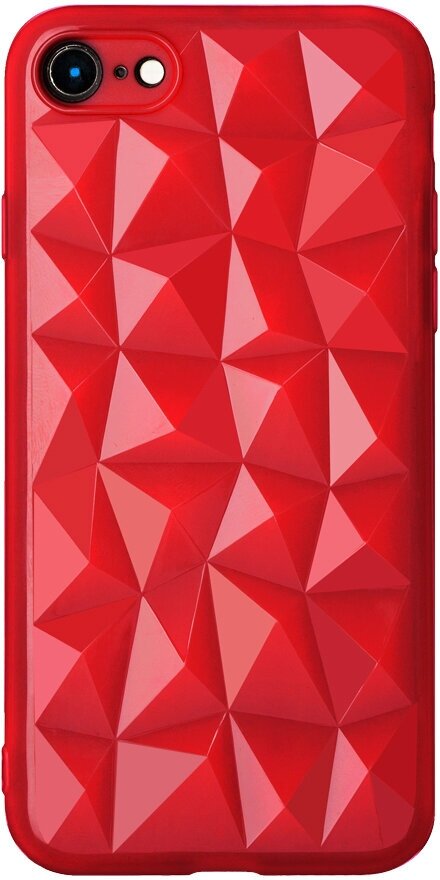 фото Чехол для Apple iPhone SE (2020)/7/8, красный, Diamond case, Deppa 900218