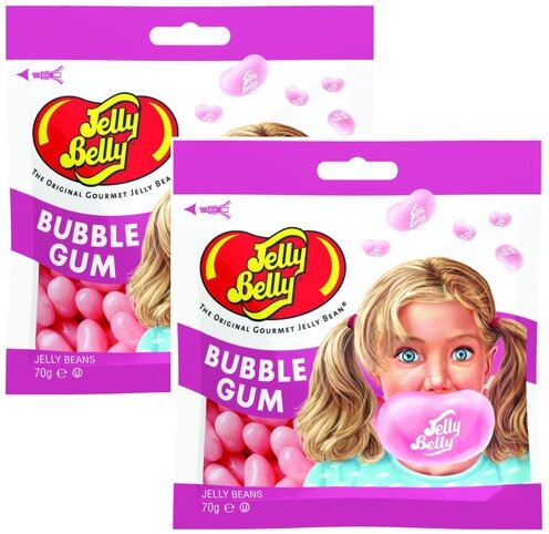 Jelly Belly жевательная резинка Bubble gum, 70 гр.