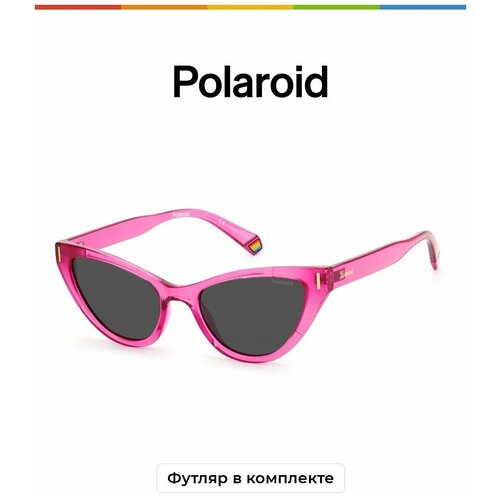 Солнцезащитные очки Polaroid Polaroid PLD 6174/S MU1 M9 PLD 6174/S MU1 M9, серый, розовый polaroid pld 6174 s 086
