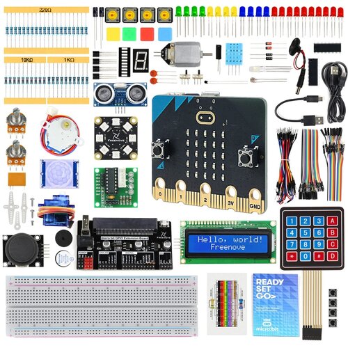 Набор для моделирования Micro: bit (9V-Maximum Kit) на контроллере Micro: bit V2 в пластиковом кейсе (У) набор датчиков для micro bit стартовый набор для моделирования 45 шт