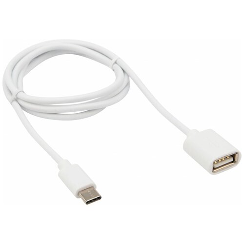 Кабель USB OTG - USB Type-C, F/M, 1м, Rexant, бел, 18-1180 кабель usb otg usb type c f m 1м rexant бел 18 1180