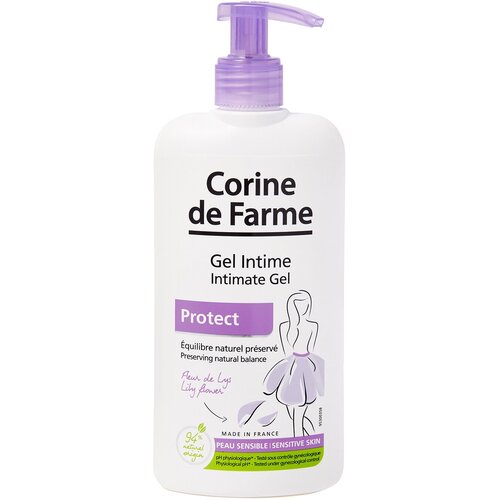 CORINE DE FARME Гель для душа для интимной гигиены с пребиотиками, 250 мл средства для гигиены corine de farme гель для душа для интимной гигиены с пребиотиками