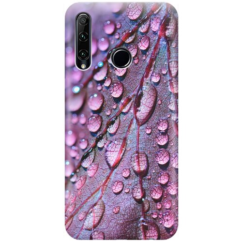 фото Re:pa накладка transparent для honor 10i / 20e с принтом "лист в каплях"