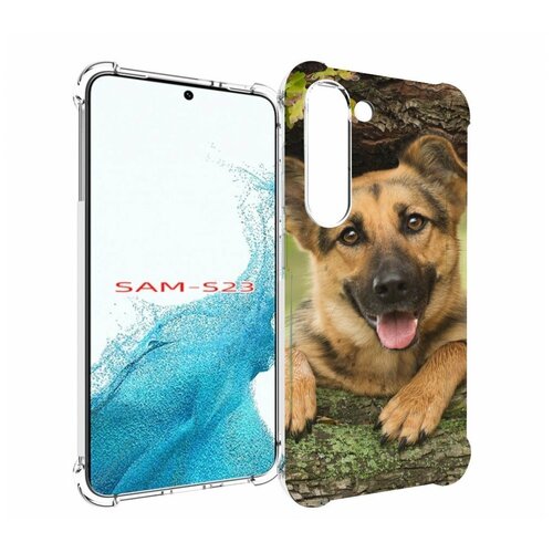 Чехол MyPads Собака-на-дереве для Samsung Galaxy S23 задняя-панель-накладка-бампер