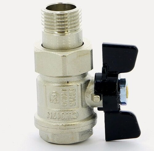 Изображение товара Кран шаровый BUGATTI NEW JERSEY 1/2" ВН американка бабочка