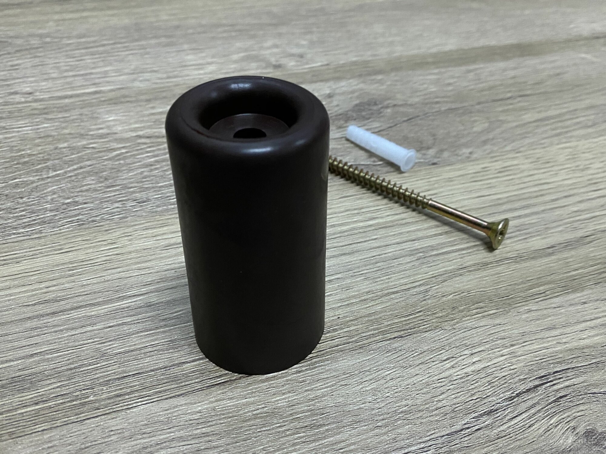 фото Бампер дверной высокий 75мм резиновый Коричневый