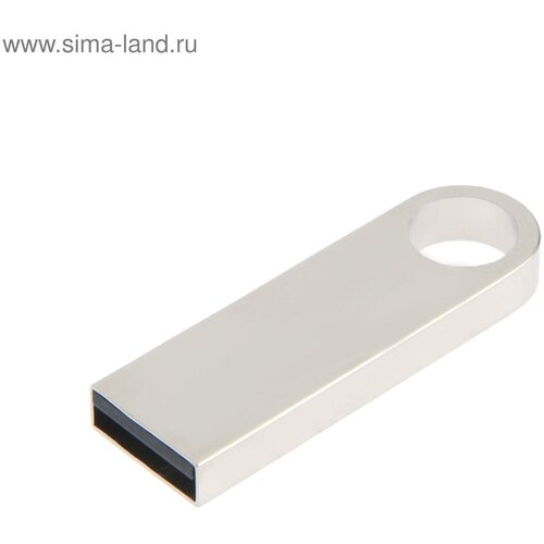 Флешка E 292, 32 ГБ, USB2.0, чт до 25 Мб/с, зап до 15 Мб/с, серебристая