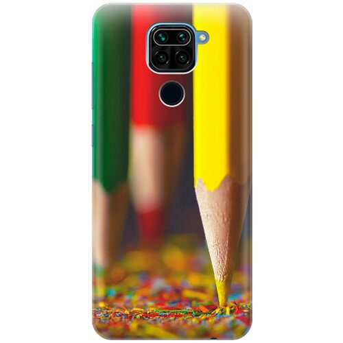 фото Ультратонкий силиконовый чехол-накладка для xiaomi redmi note 9 с принтом "желтый карандаш" gosso