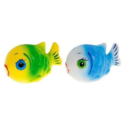 Резиновая игрушка «Рыбка-клоун», микс брошь рыбка ручной работы клоун