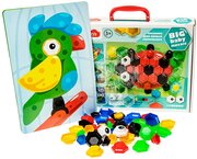 Мозаика Десятое Королевство для самых маленьких Baby Toys d 25 мм, d 40 мм, 5 цветов, 52 элемента (02517)