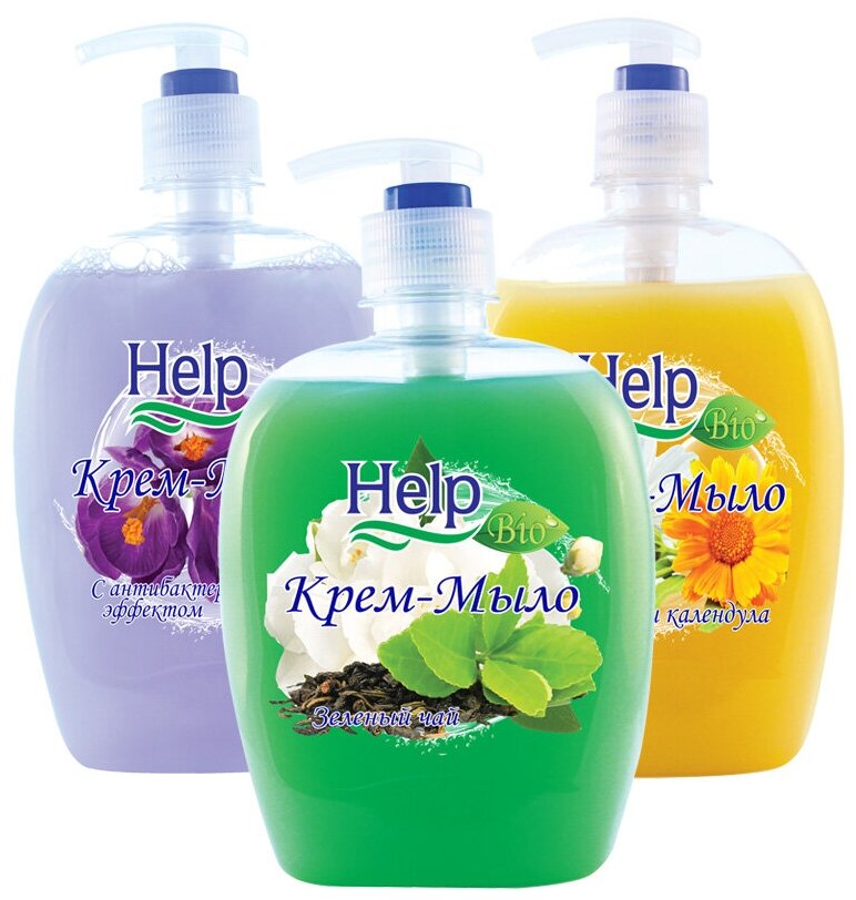 фото Мыло жидкое "Help", 500 мл - 2шт.