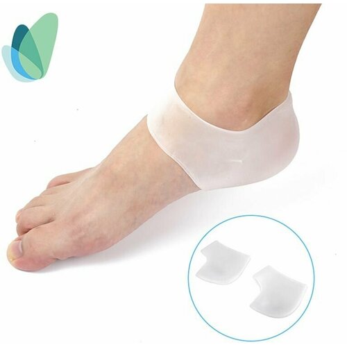 Напяточники от натоптышей от мозолей от трещин силиконовые, белый