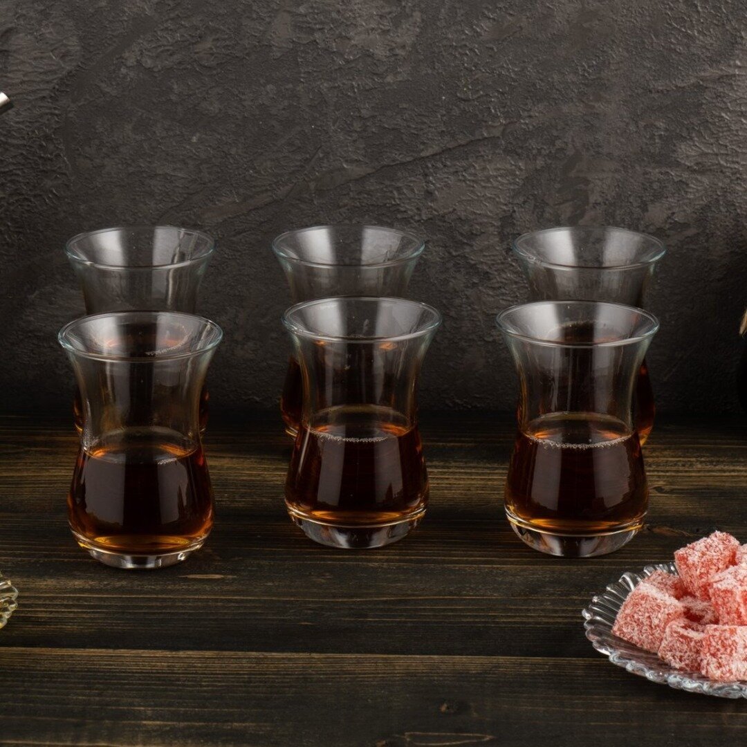 Набор стаканов для чая/для кофе Pasabahce, 6 штук/160 мл/Армуды - фотография № 2