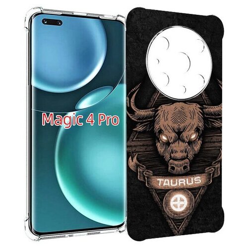 Чехол MyPads знак зодиака телец 2 для Honor Magic4 Pro / Magic4 Ultimate задняя-панель-накладка-бампер чехол mypads найроби бумажного дома для honor magic4 pro magic4 ultimate задняя панель накладка бампер