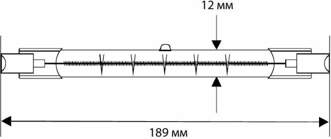 Лампа галогенная Camelion 2938, R7s, J189, 1000 Вт, 2900 К - фотография № 6