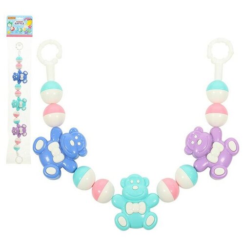 фото Погремушка-подвеска смешные обезьянки 54 см 71538 полесье