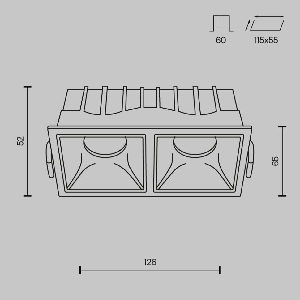 Встраиваемый светильник Maytoni Technical Alfa LED DL043-02-10W3K-D-SQ-W - фотография № 9