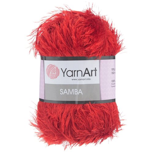 Пряжа для вязания YarnArt Samba, цвет: алый (156), 150 м, 100 г, 5 шт