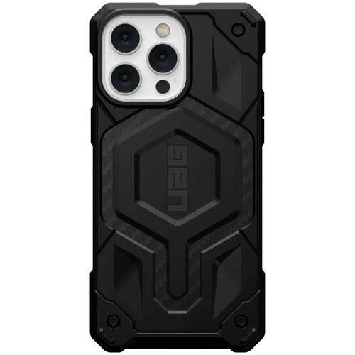 Чехол UAG для iPhone 14 Pro Max - Monarch Pro for MagSafe - Carbon Fiber - 114031114242 uag чехол [u] by uag lucent 2 0 для iphone 14 pro max cerulean magsafe