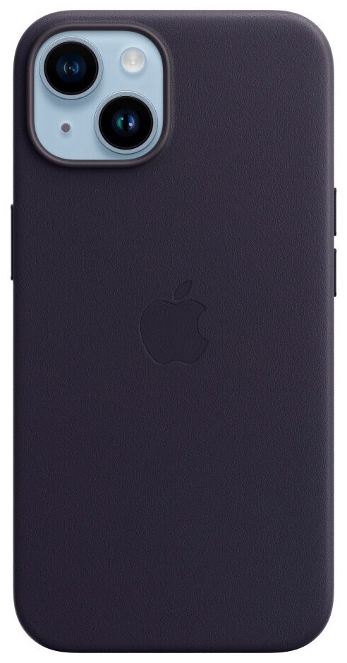 IPhone 14 Leather Case with MagSafe - Ink