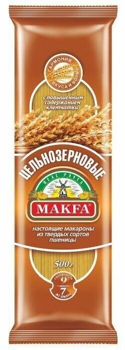 Макароны Makfa Спагетти цельнозерновые 500г Макфа - фото №16